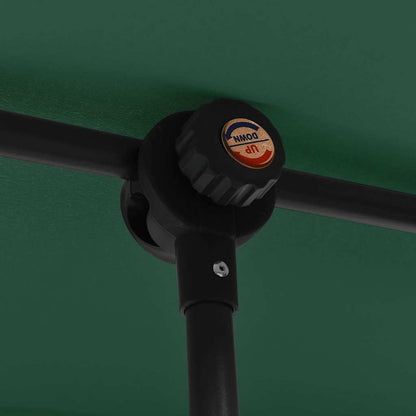 Garden Parasol | Green | Polyester | Large | Height-Adjustable