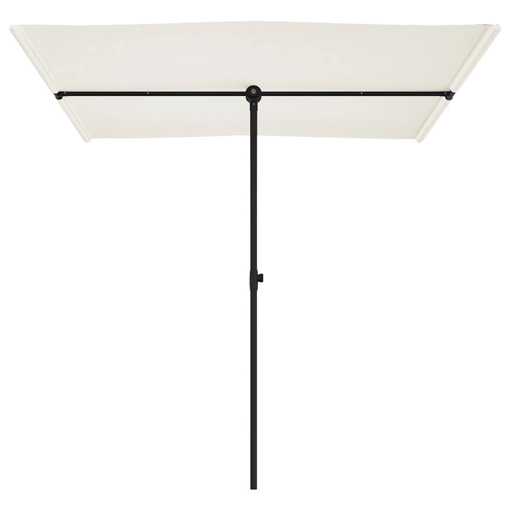 Garden Parasol | Sand White | Polyester, Aluminium | 2x1.5 m