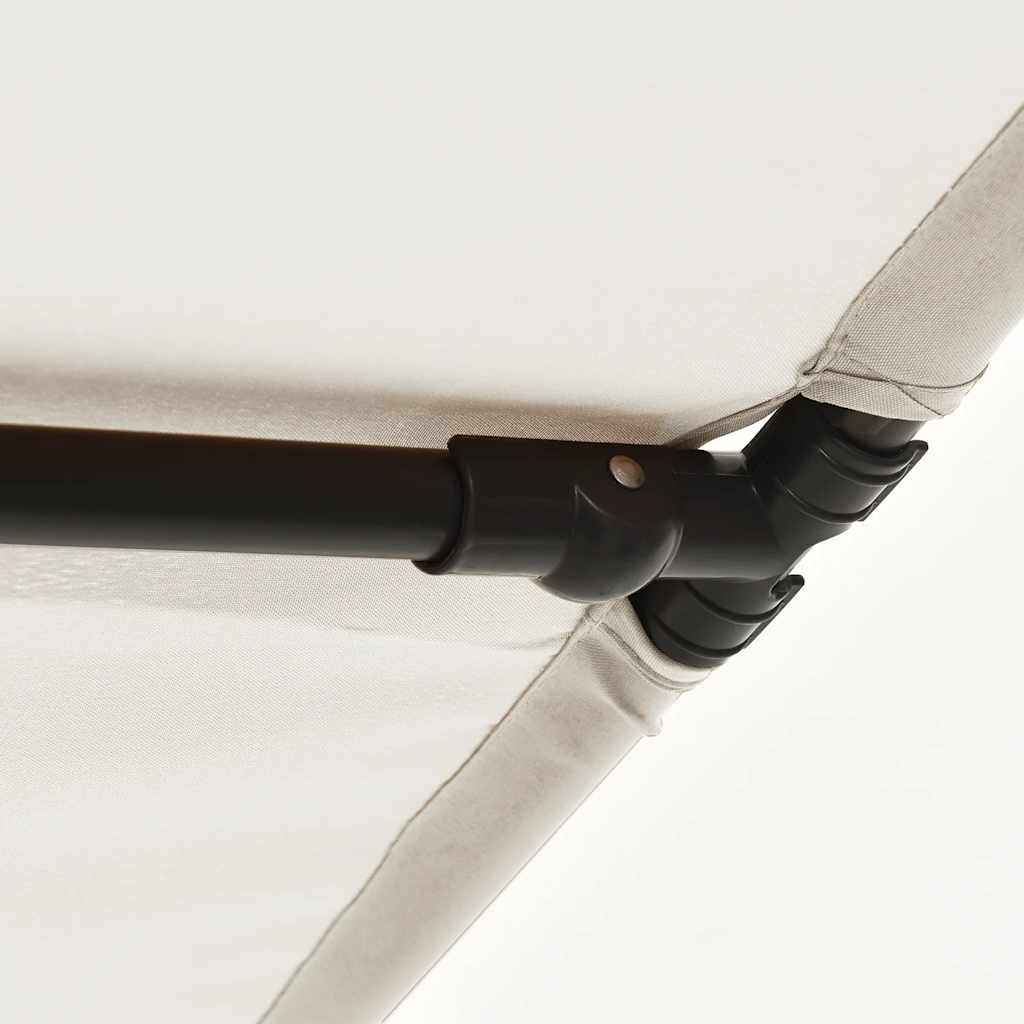 Garden Parasol | Sand White | Polyester, Aluminium | 2x1.5 m