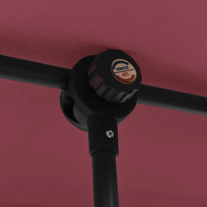 Garden Parasol | Bordeaux Red | Polyester, Aluminium | 2x1.5 m