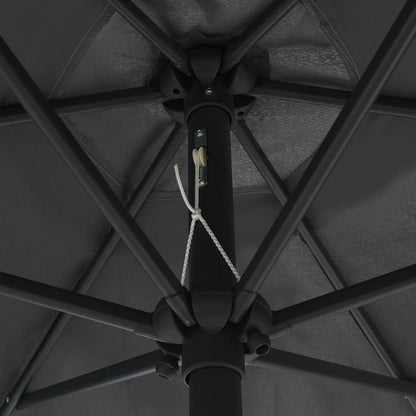 Garden Parasol with Aluminium Pole 270x246 cm Anthracite