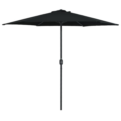 Garden Parasol with Aluminium Pole 270x246 cm Black