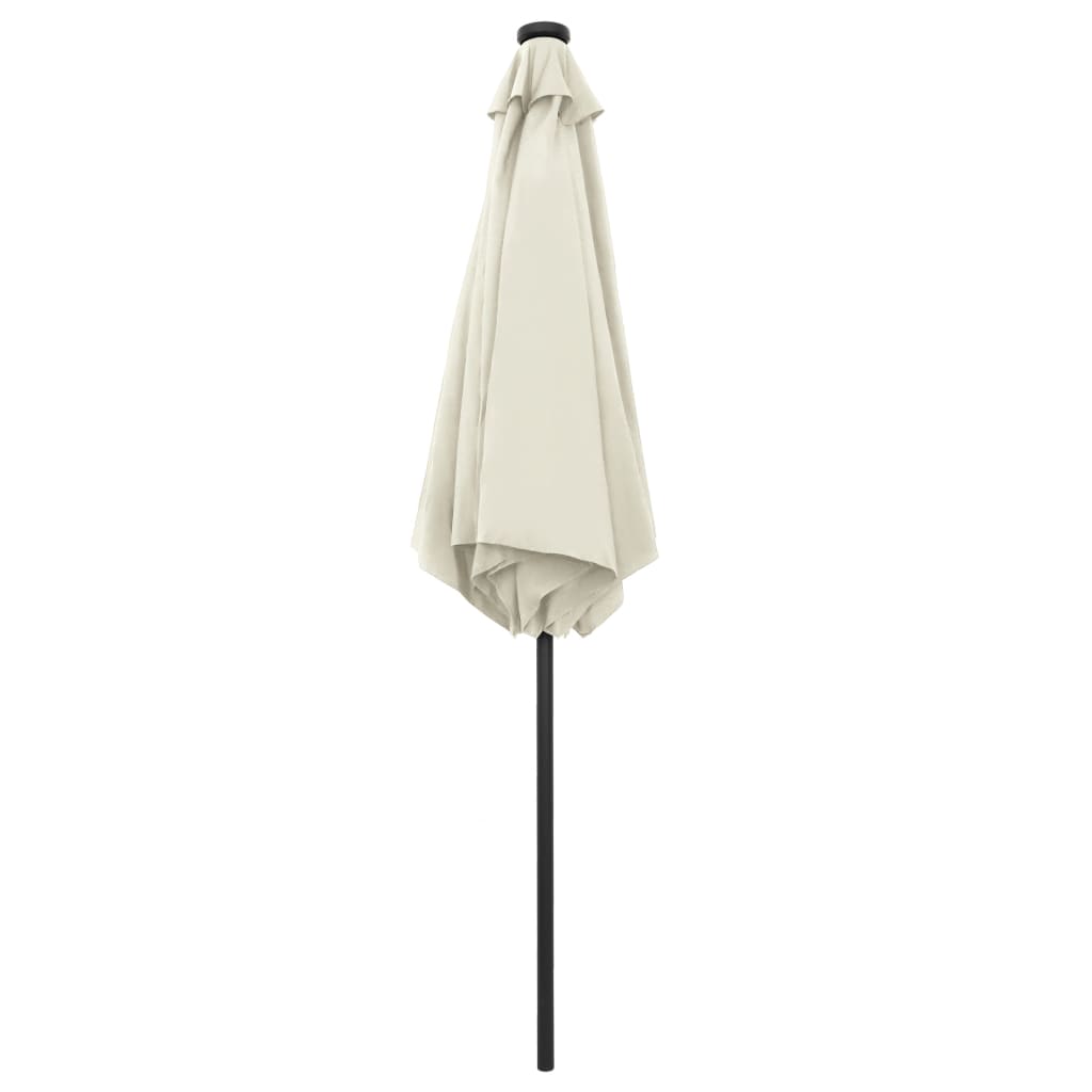 Garden Parasol | Sand White | Polyester, Aluminium | 270 cm diameter