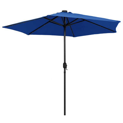 Garden Parasol | Azure Blue | Polyester, Aluminium, Steel | Medium