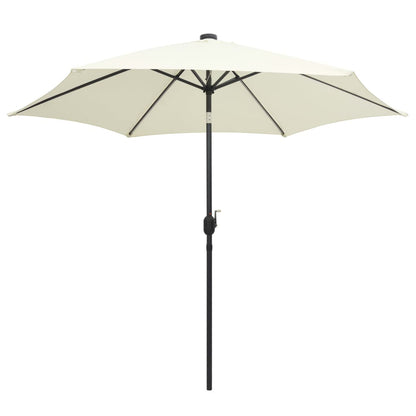 Garden Parasol | Sand white | 100% polyester, aluminium | 300 cm diameter