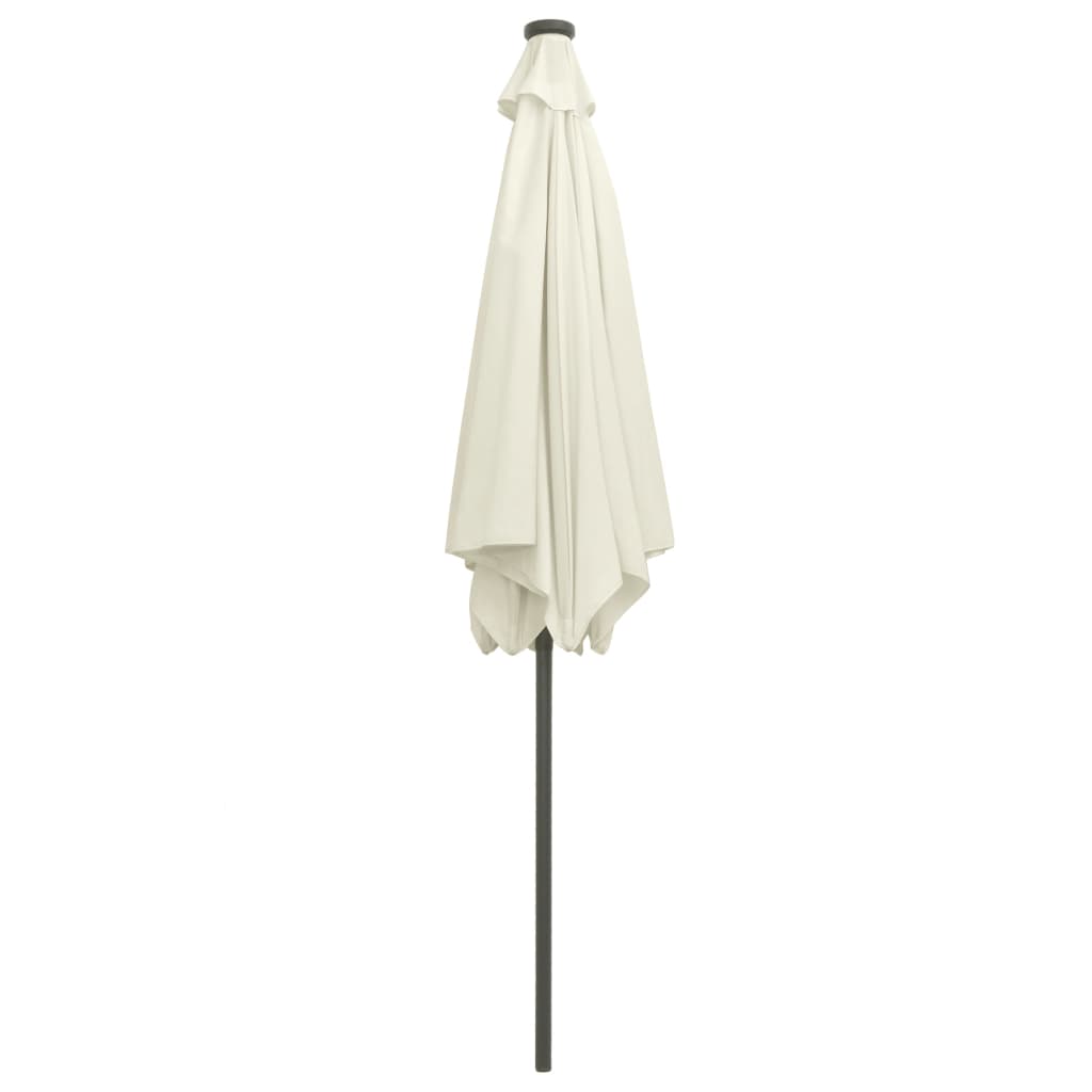 Garden Parasol | Sand white | 100% polyester, aluminium | 300 cm diameter