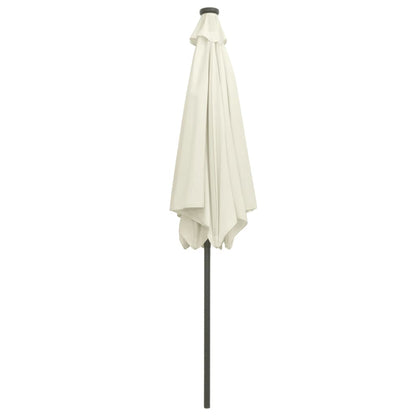Garden Parasol | Sand white | 100% polyester, aluminium | 300 cm diameter