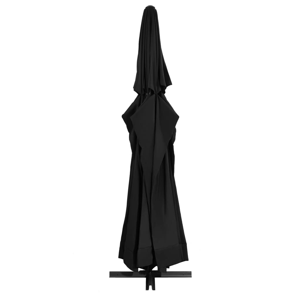 Garden Parasol with Aluminium Pole 500 cm Black