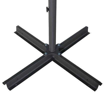 Garden Parasol with Aluminium Pole 500 cm Black