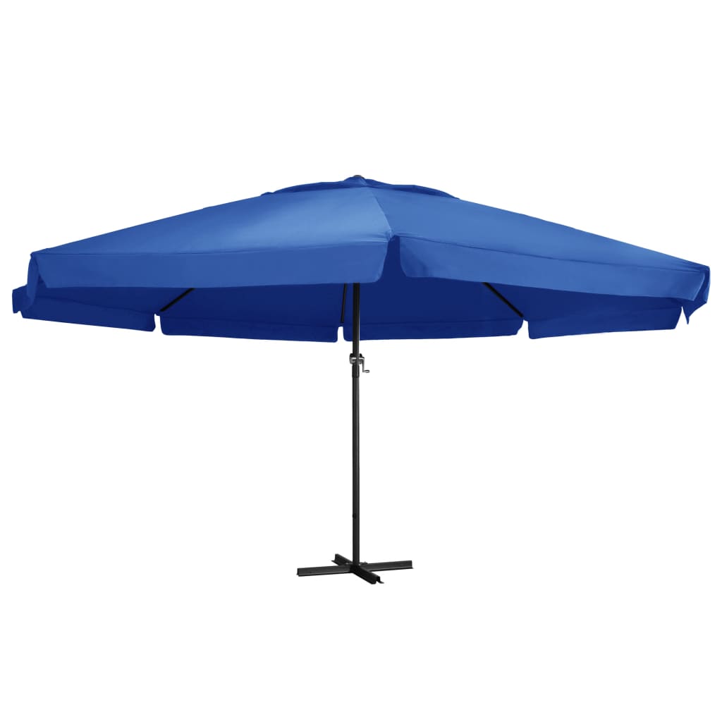 Garden Parasol | Azure Blue | Polyester with PA coating | Large