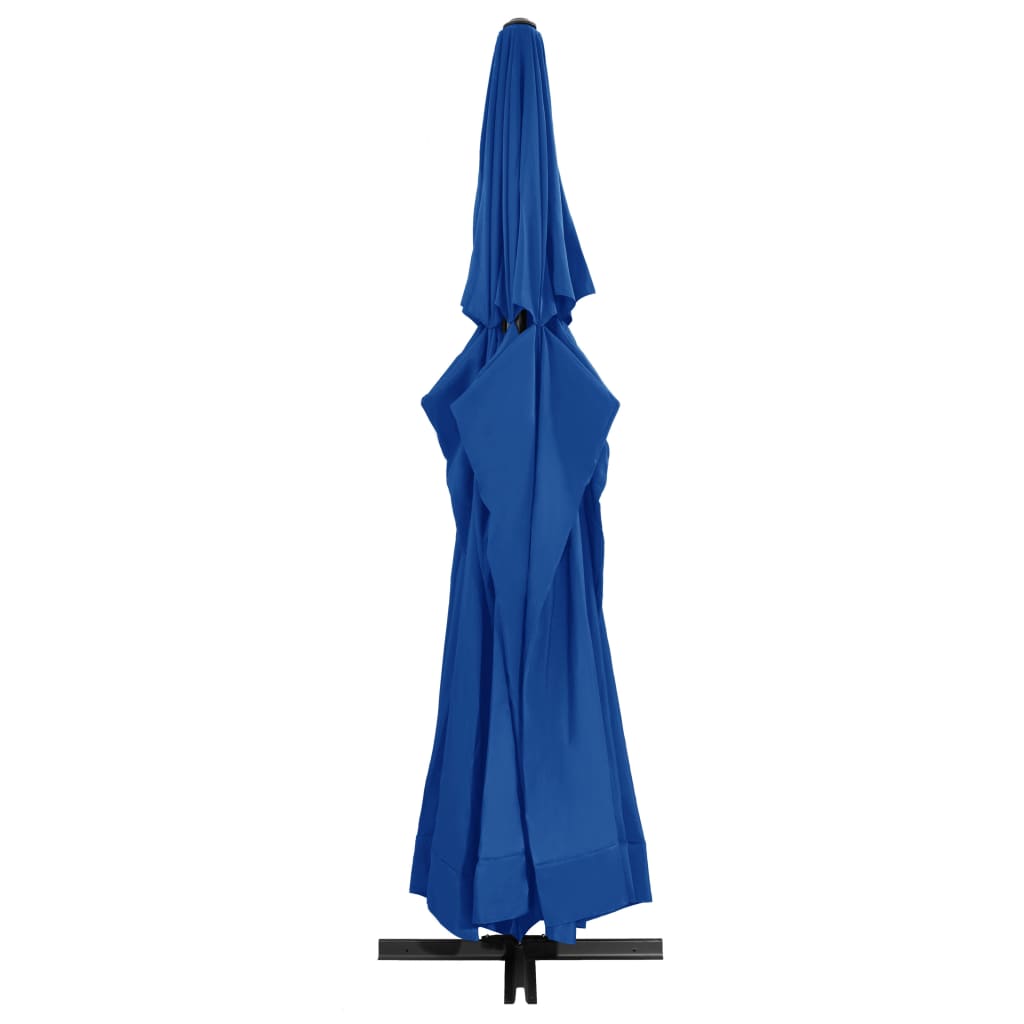 Garden Parasol | Azure Blue | Polyester with PA coating | Large