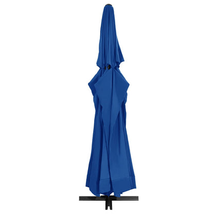 Garden Parasol | Azure Blue | Polyester with PA coating | Large