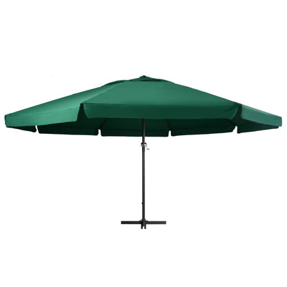 Garden Parasol | Green | 100% Polyester with PA coating, Aluminium, Steel
