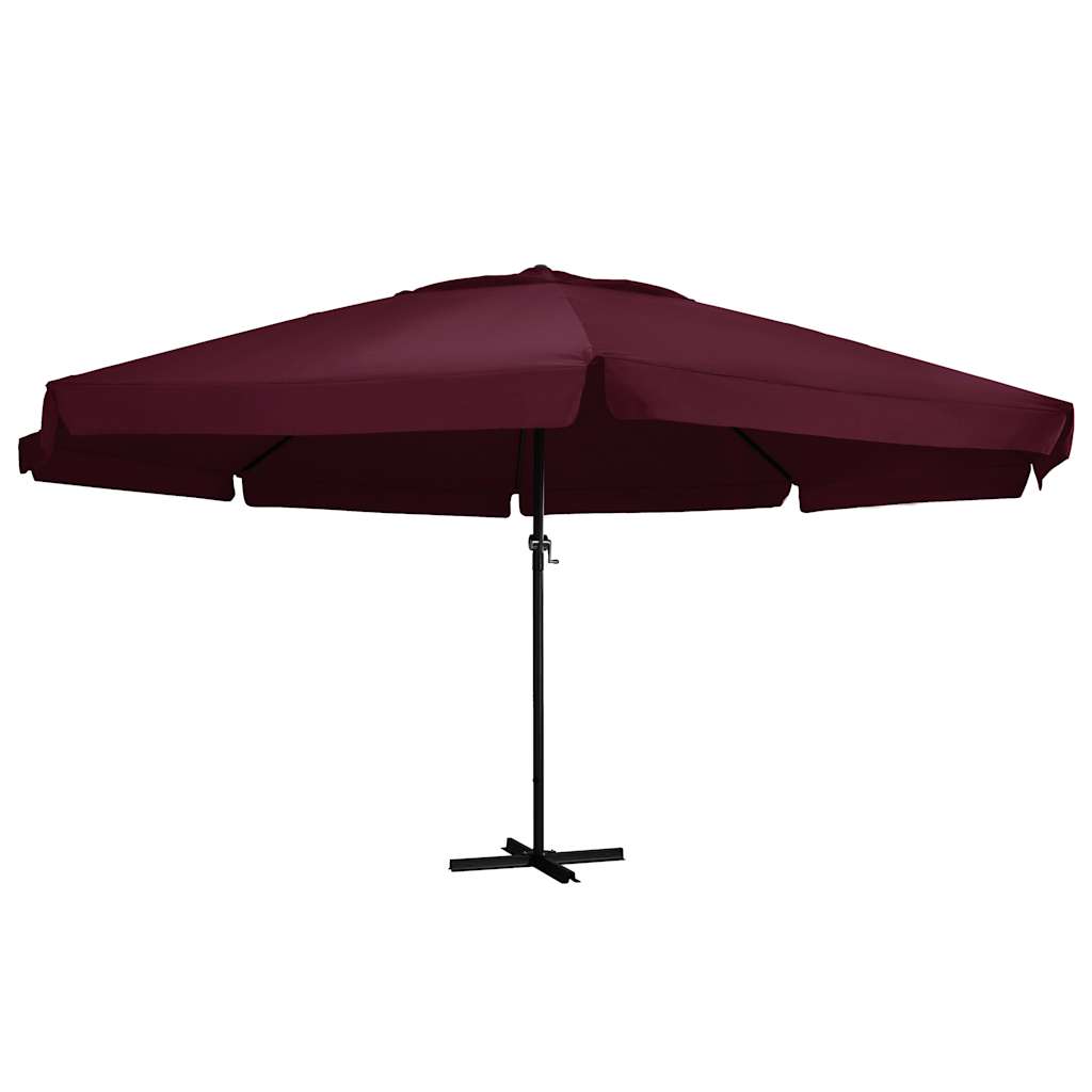 Garden Parasol with Aluminium Pole 600 cm Bordeaux Red