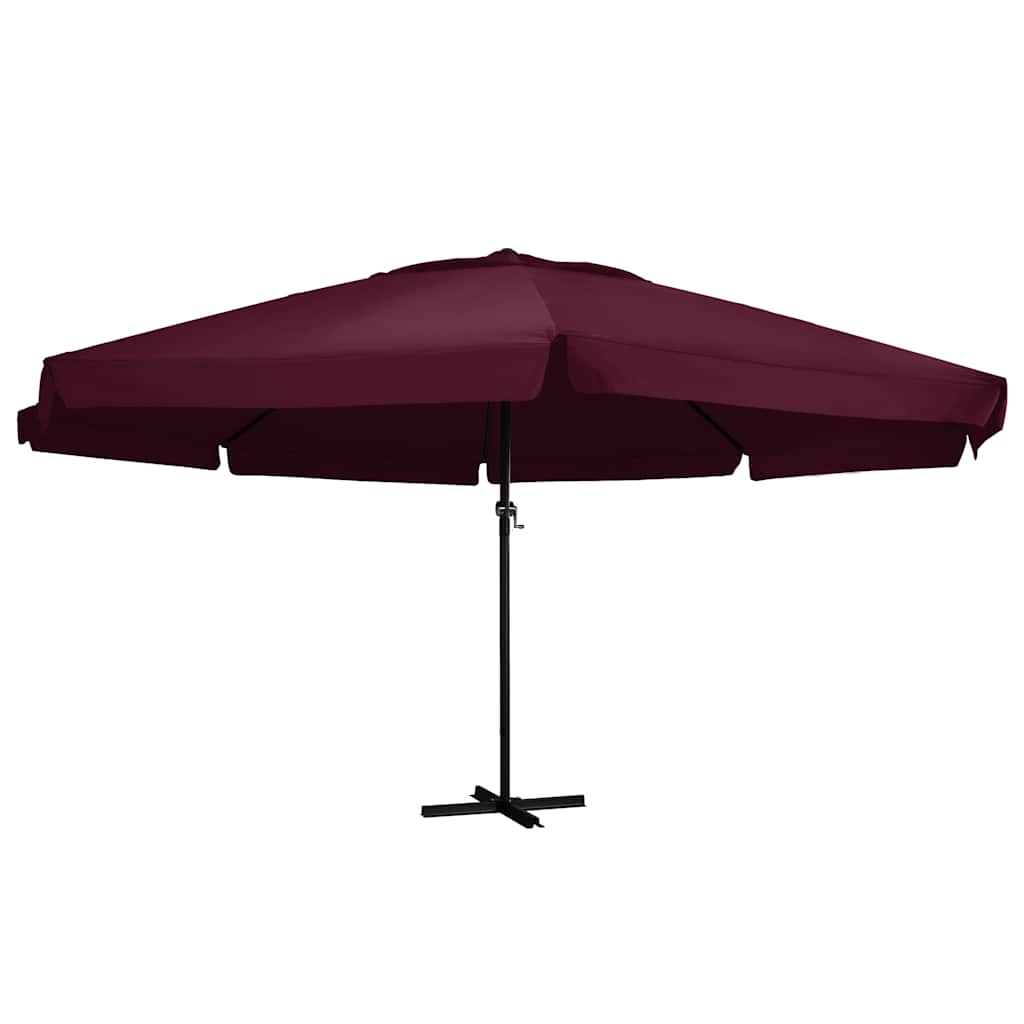 Garden Parasol with Aluminium Pole 600 cm Bordeaux Red