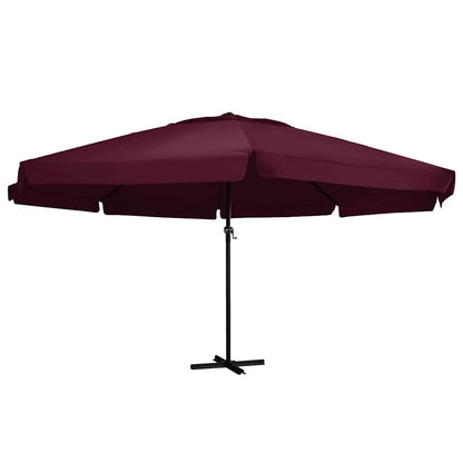 Garden Parasol with Aluminium Pole 600 cm Bordeaux Red