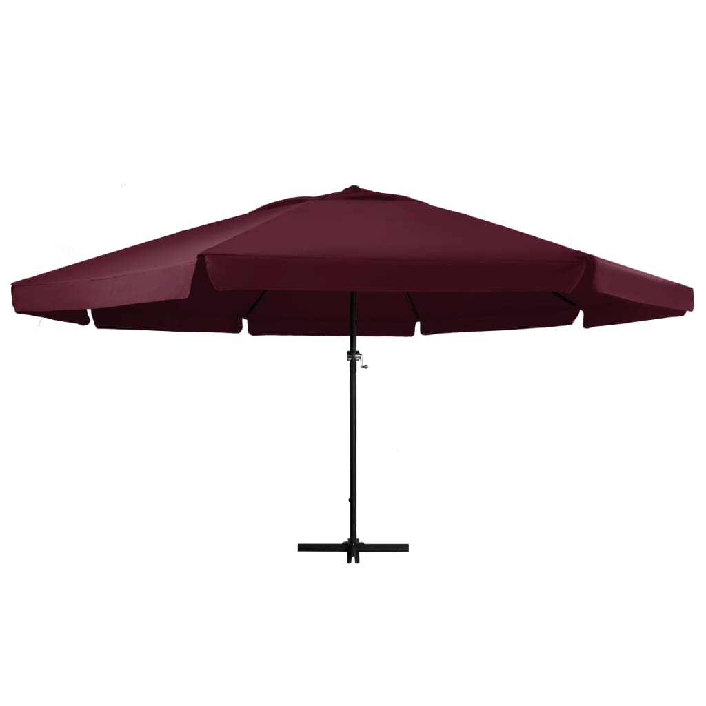 Garden Parasol with Aluminium Pole 600 cm Bordeaux Red