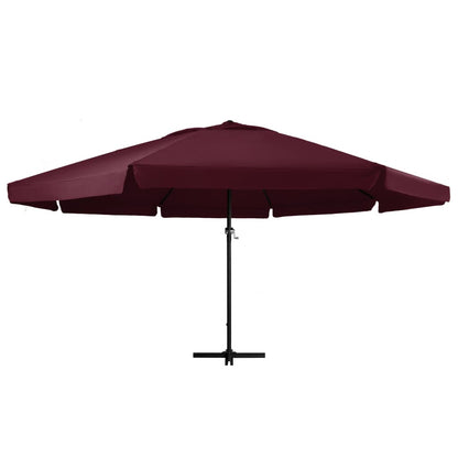 Garden Parasol with Aluminium Pole 600 cm Bordeaux Red