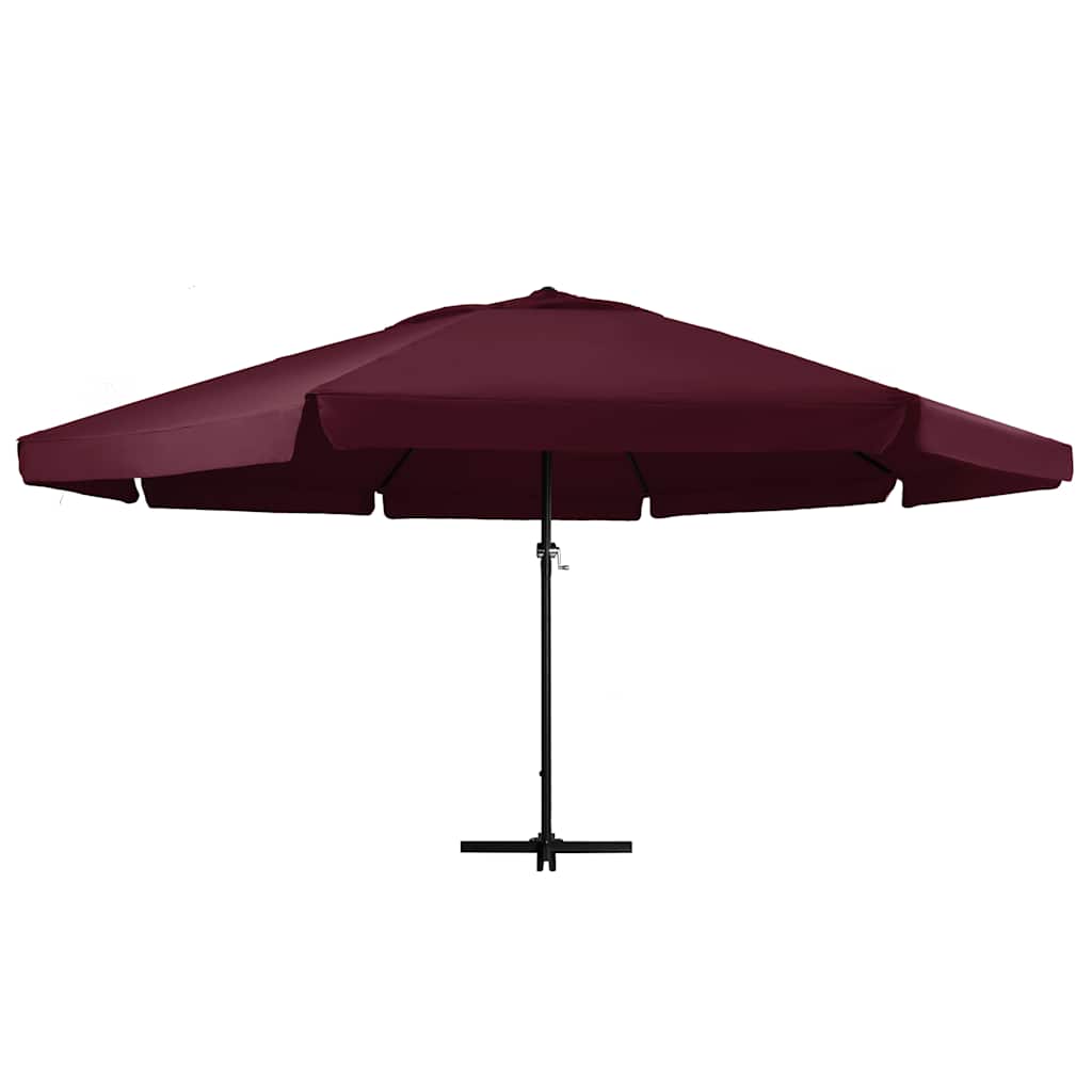 Garden Parasol with Aluminium Pole 600 cm Bordeaux Red