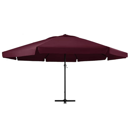 Garden Parasol with Aluminium Pole 600 cm Bordeaux Red