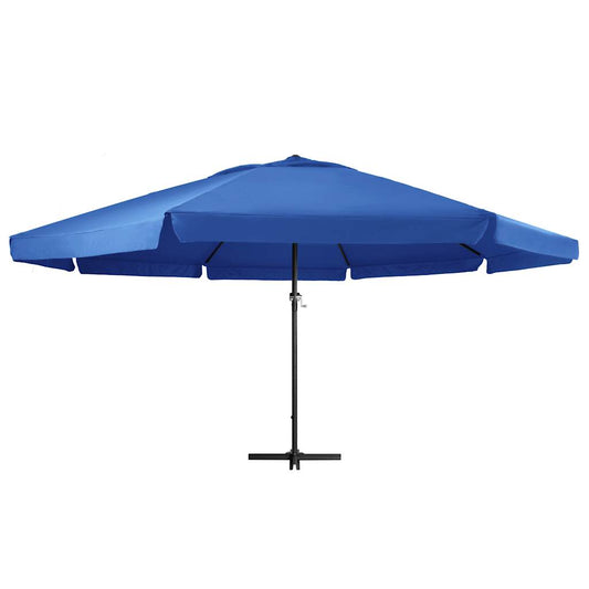 Garden Parasol with Aluminium Pole 600 cm Azure Blue