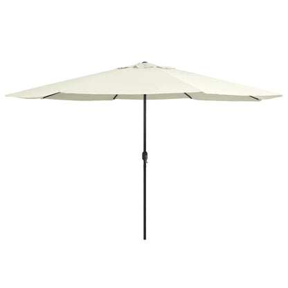 Garden Parasol | Sand White | Polyester, Metal | Large