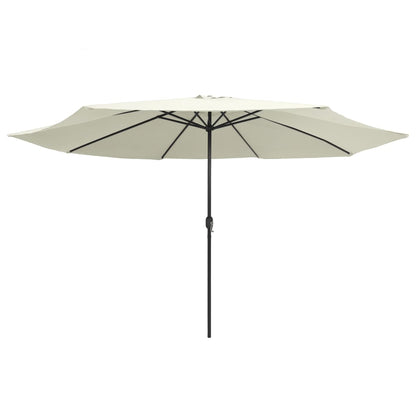 Garden Parasol | Sand White | Polyester, Metal | Large
