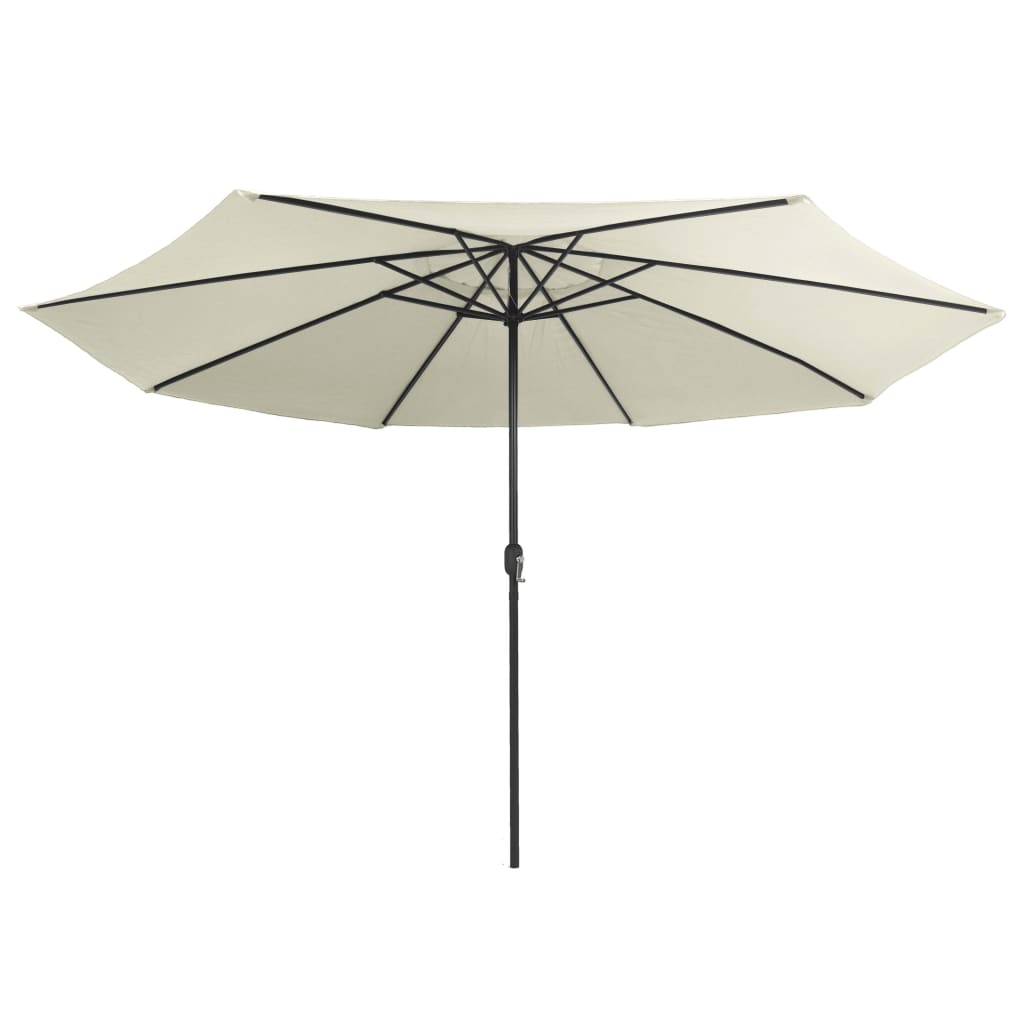 Garden Parasol | Sand White | Polyester, Metal | Large
