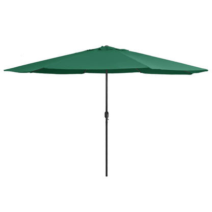 Garden Parasol | Green | Polyester, Metal | Large | Tiltable