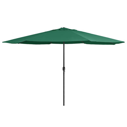 Garden Parasol with Metal Pole 390 cm Green