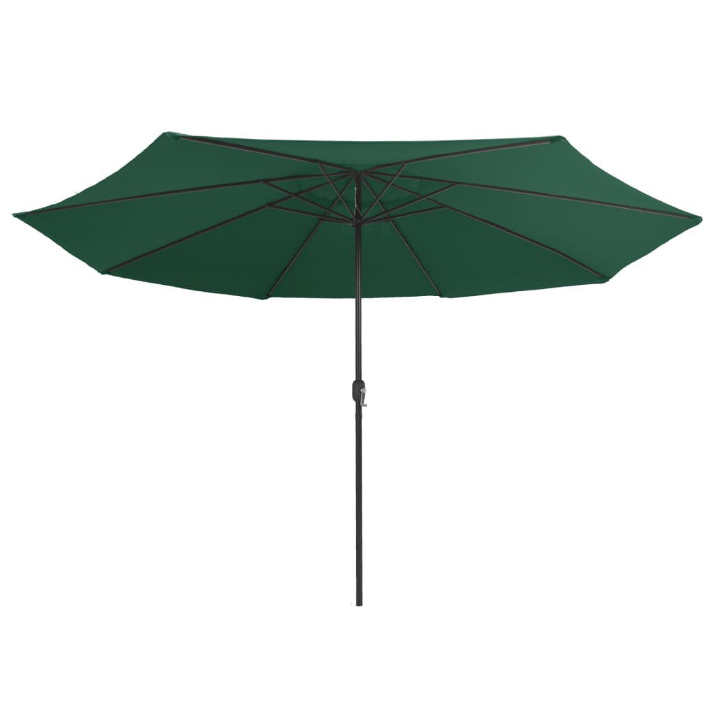 Garden Parasol | Green | Polyester, Metal | Large | Tiltable