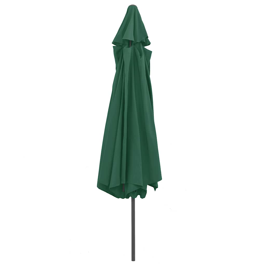 Garden Parasol with Metal Pole 390 cm Green