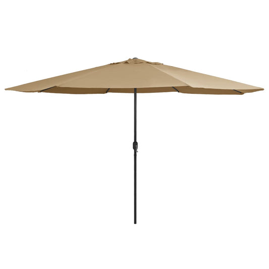 Garden Parasol | Taupe | 100% polyester fabric, metal pole | Large