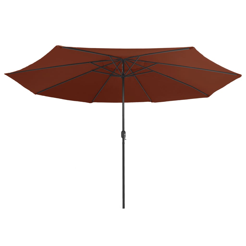 Garden Parasol | Terracotta | Polyester, Metal | Large