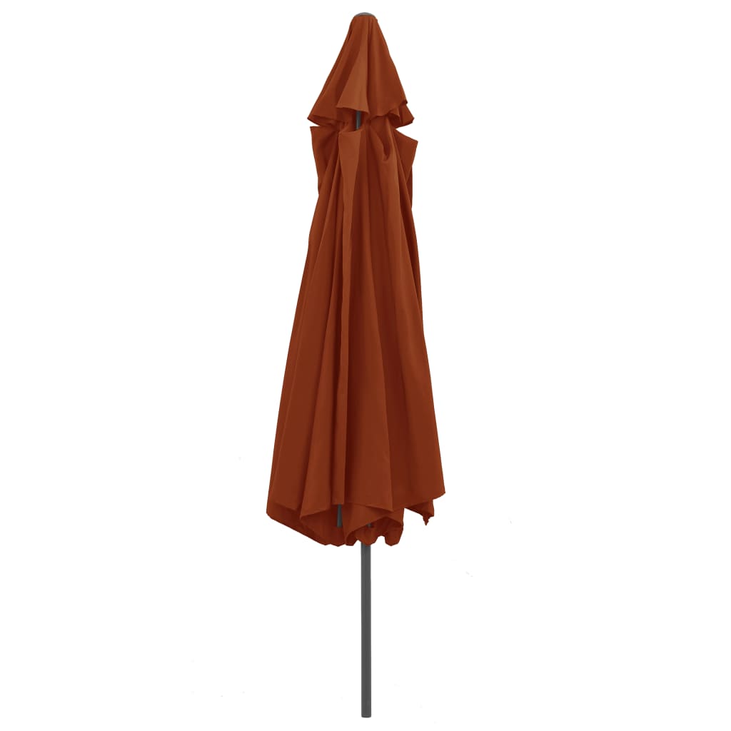 Garden Parasol | Terracotta | Polyester, Metal | Large
