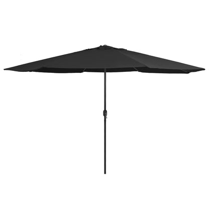 Garden Parasol | Black | Metal, Polyester | Large |  Tiltable