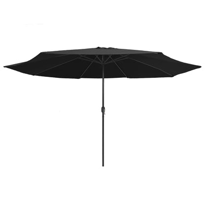 Garden Parasol | Black | Metal, Polyester | Large |  Tiltable