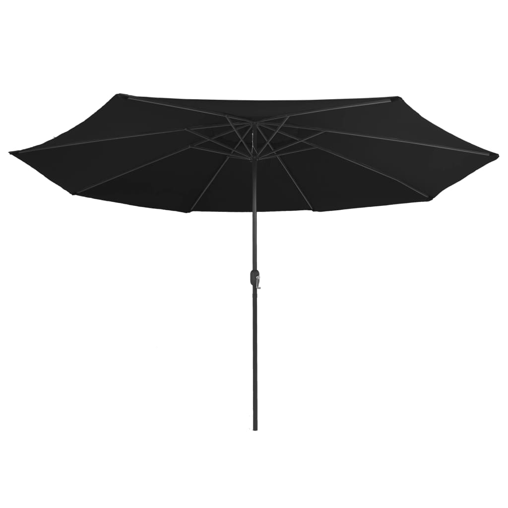 Garden Parasol | Black | Metal, Polyester | Large |  Tiltable