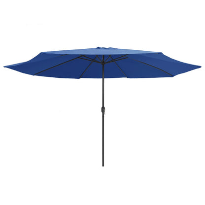 Garden Parasol | Azure Blue | 100% polyester, metal | Large | Collapsible