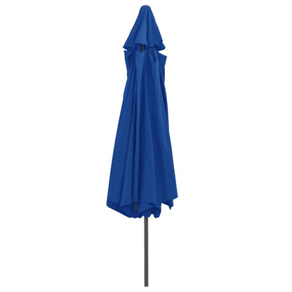 Garden Parasol | Azure Blue | 100% polyester, metal | Large | Collapsible