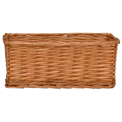 4 Piece Nesting Basket Set Brown Willow