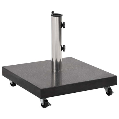 Parasol Base | Black | Granite, Stainless Steel | Medium