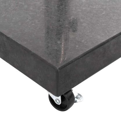 Parasol Base | Black | Granite, Stainless Steel | Medium