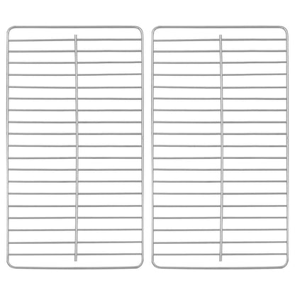 Portable Tabletop Charcoal BBQ Grill Stainless Steel Double Grids