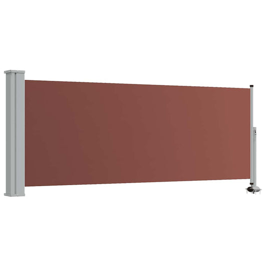 Patio Retractable Side Awning 100x300 cm Brown