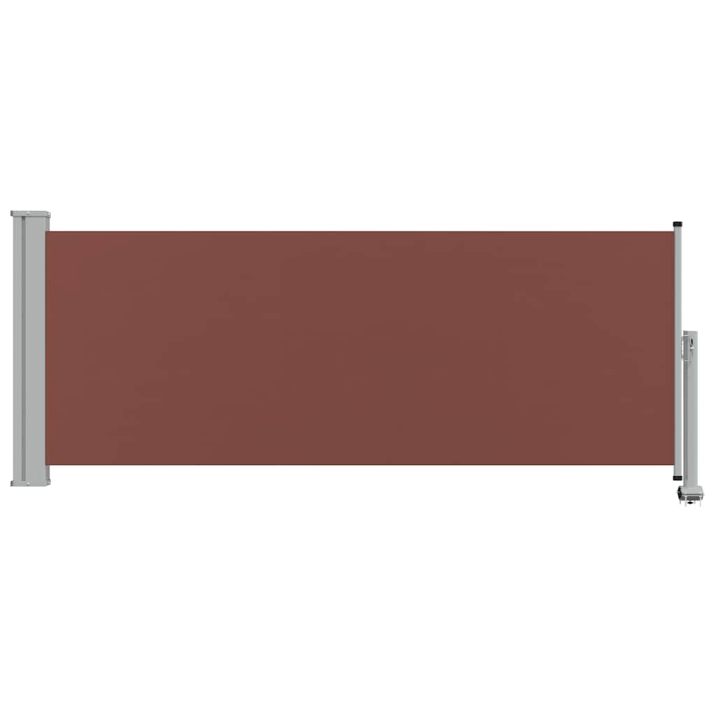 Patio Retractable Side Awning 100x300 cm Brown