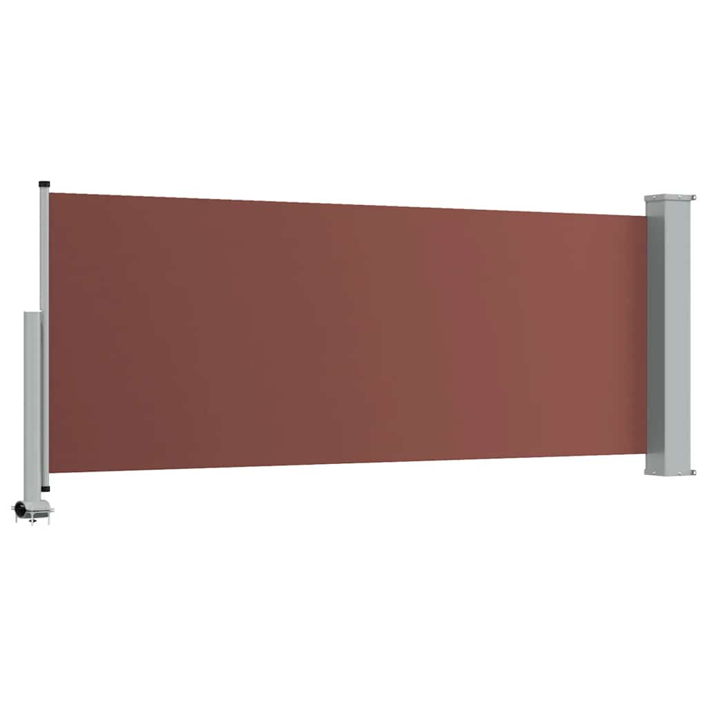 Patio Retractable Side Awning 100x300 cm Brown