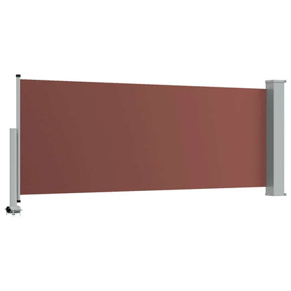 Patio Retractable Side Awning 100x300 cm Brown