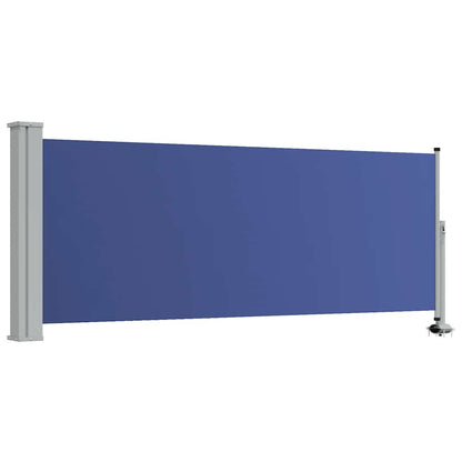 Patio Retractable Side Awning 100x300 cm Blue