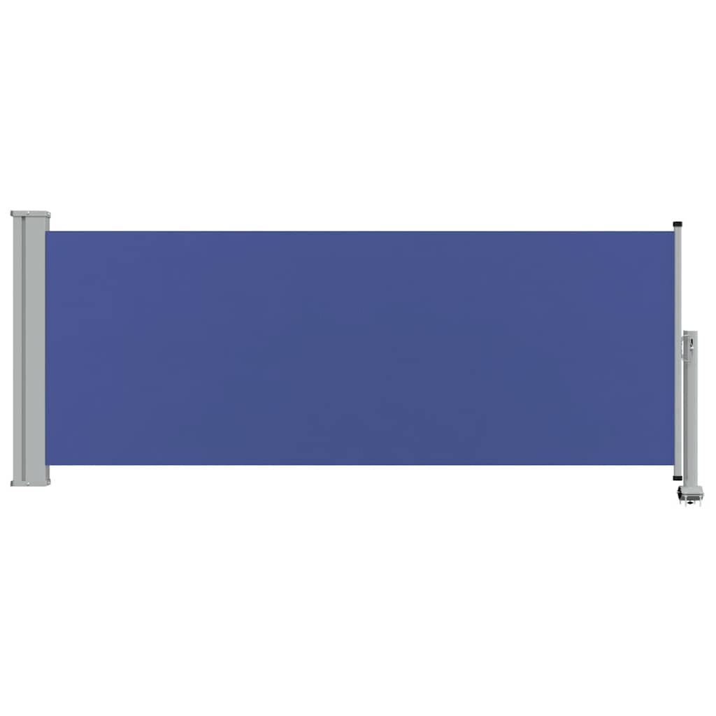 Patio Retractable Side Awning 100x300 cm Blue